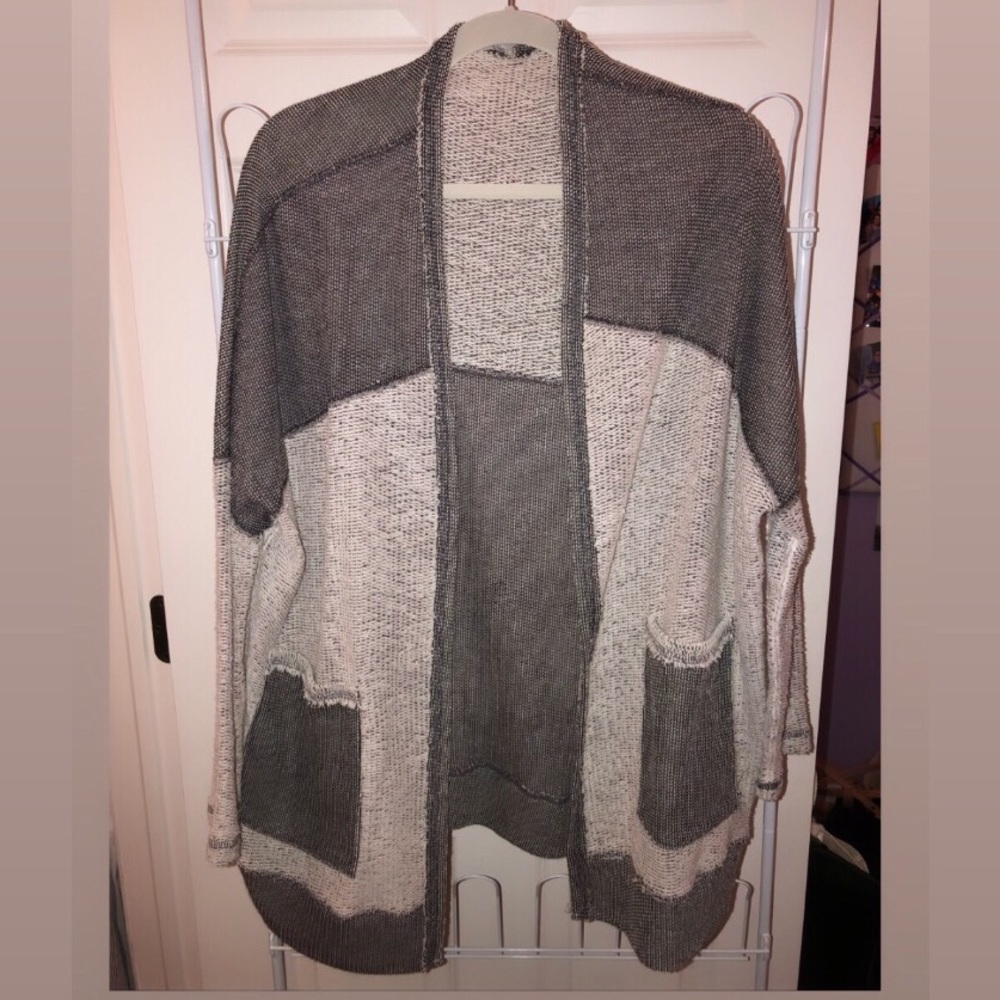 Grey and cream Urban Outfitters knit sweater